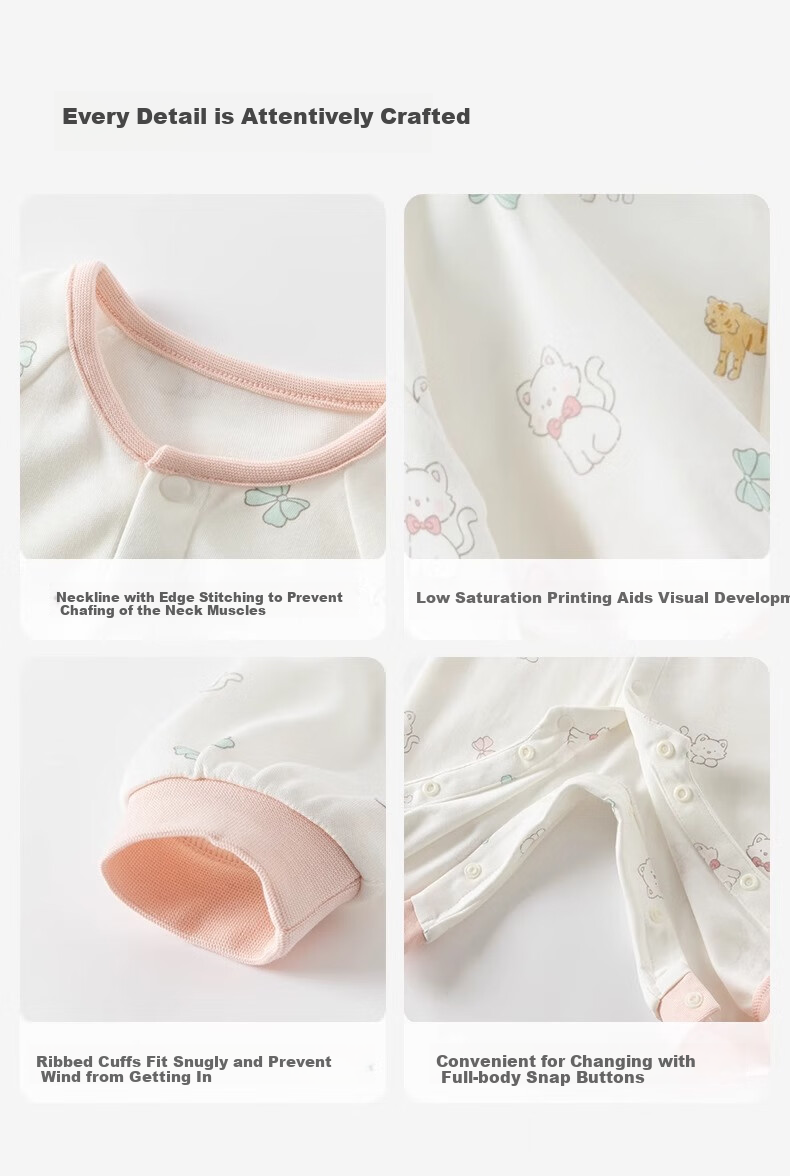 DAVE & BELLA Baby Girl Romper, Newborn Onesie, Spring Outfit for Baby Boy, Infant Bodysuit 9