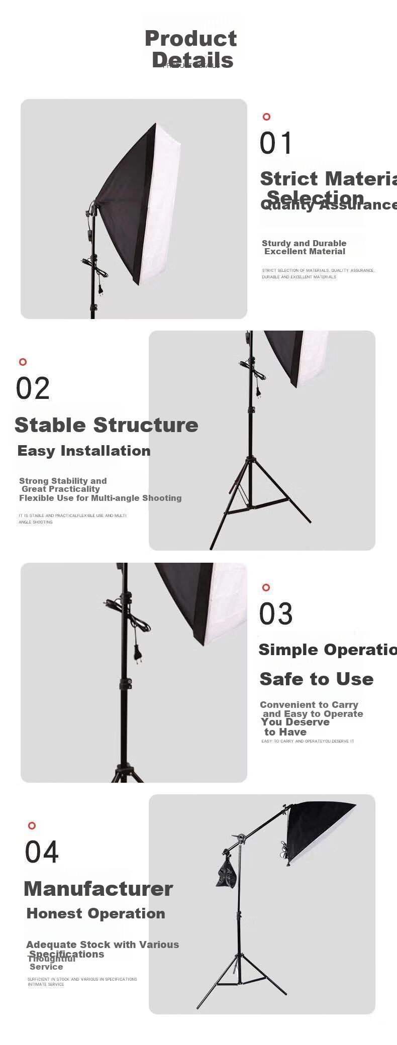 Good Weather Live Streaming Photography Fill Light Kit, Lighting for Shooting, Soft Light Box, Photography Studio Equipment, Outdoor Video LED Single Light 155W [Wireless Remote Control Version] 3