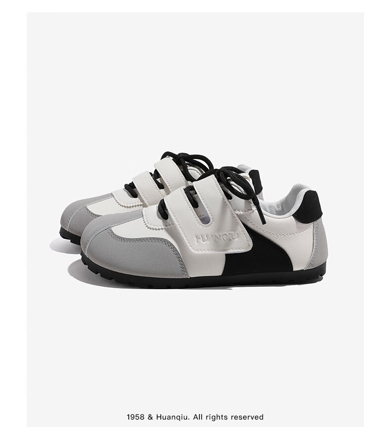 Global Magic Velcro Board Shoes Puffy White Shoes New Ins Ugly Cute Women's German Training Shoes KMXFX8093 Beige Size 35 19