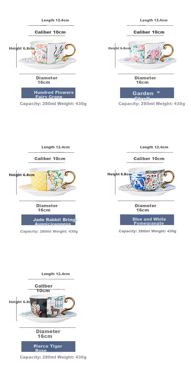 WOOCH [Mid-Autumn Festival Gift] Coffee Cup And Saucer Set, Wedding Gift Box Set, Couples Water Cups, Housewarming Gift 11