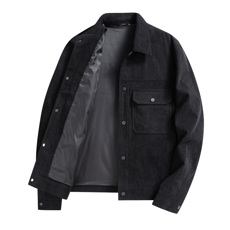 Shanshan [Corduroy] High-End Men's Casual Lapel Workwear Loose Trendy Versatile Jacket Coat for Spring and Autumn