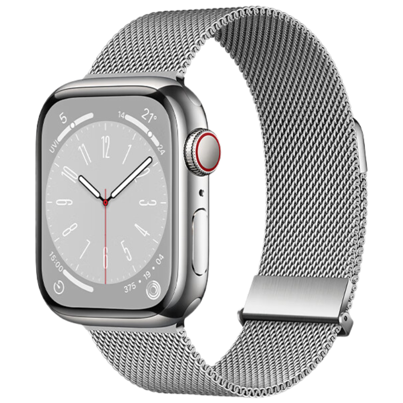 Biaodaige Compatible with Apple Watch S12 Band, Apple Watch 10/9/11 Milanese Loop, IWatch S8/7 SE3/2/Ultra4/2/3/4/45/46/49mm, Black And Silver