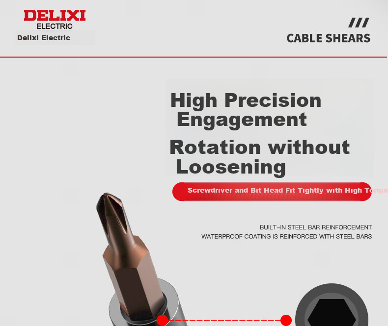 DELIXI ELECTRIC Screwdriver Set, Strong Magnetic Household Multi-Functional Screwdriver Kit, 107 Pieces Set DH-107 16