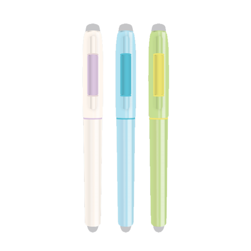 M&G Stationery Hot-Erasable Fountain Pen Set with EF Nib 3.4mm Diameter Replaceable Ink Cartridge Fountain Pen for Students Writing Easy-To Crystal Blue HAFP2749 Back-To Essential