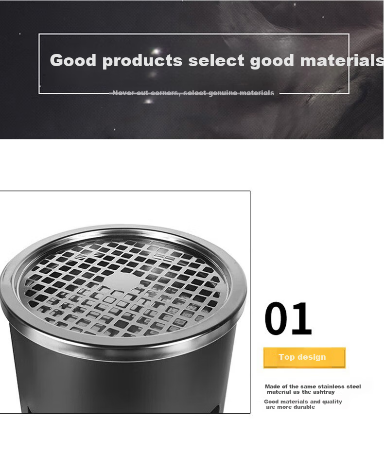 Sitoo Bullet-Head Trash Can, 48L Round, for Indoor Use in Hotels, Coffee Shops, And Bubble Tea Stores, Large Capacity, Stainless Steel, Baked Paint Black Color 16