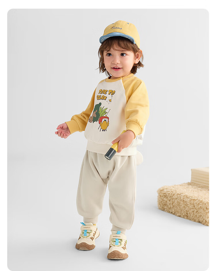 BALABALA Children's Clothing, Baby Sweatshirt, Boys And Girls Long-Sleeve Top, Cartoon Print Autumn Wear, Cute Style, 209325121201 9