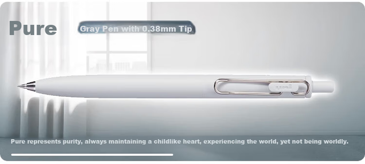 Uni-Mitsubishi Uni-Ball One Series, Small Concentrated Core Second Generation Blue Gel Pen, Aesthetically Pleasing 0.5mm Signing Pen, UMN-SF 5 Pcs 5