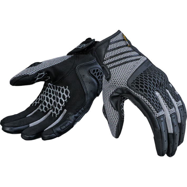 NERVE Nerve Honeycomb Motorcycle Riding Gloves Unisex Summer Protective Ventilated Touchscreen Black/Grey XL