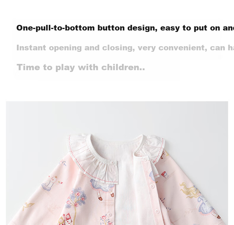 Beitaisi Baby Clothes Spring And Autumn Style, Unisex Infant Romper for Going Out, Class A Breathable Newborn Onesie 9