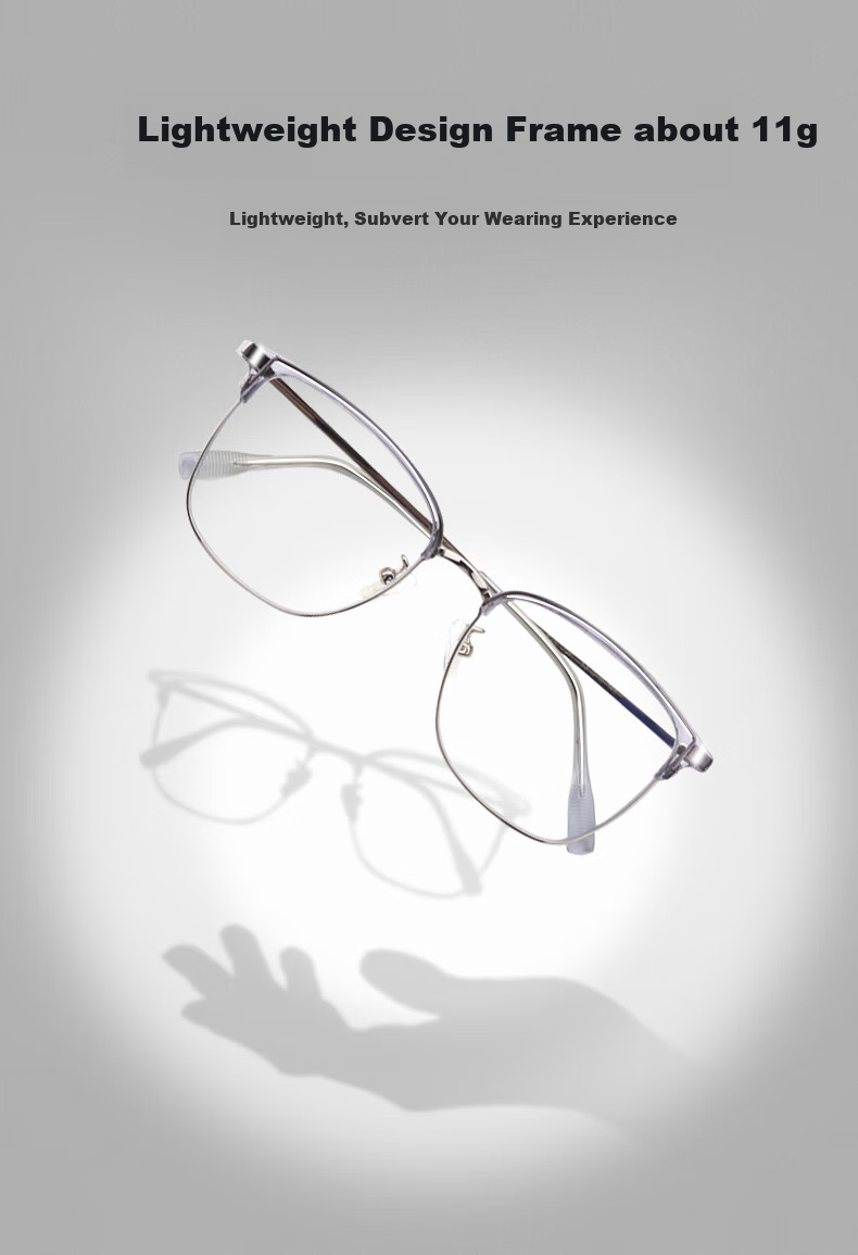 Gameking Anti-Blue Light Glasses, Anti-Radiation Eyeglass Frames for Men And Women, No Prescription, Anti-Blue Light Protection for Mobile Phones And Computers, Model 0091 Black Gold Color 4