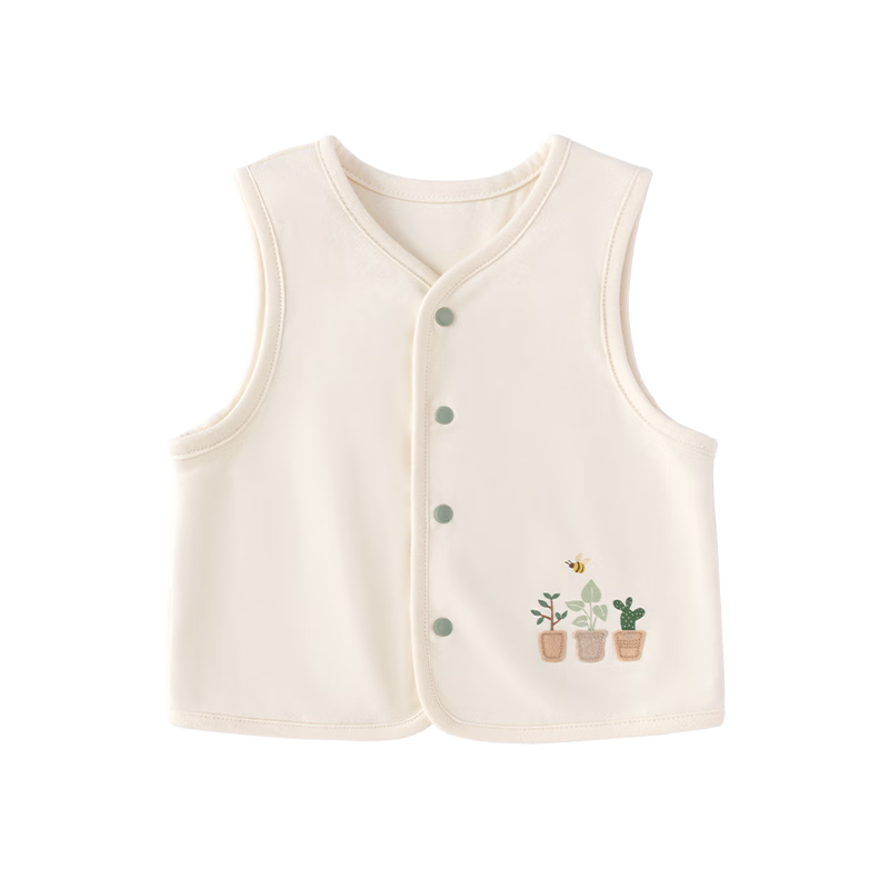 Babylove Baby Vest Spring and Autumn Pure Cotton Top Infant Versatile Sleeveless Jacket Toddler Undershirt