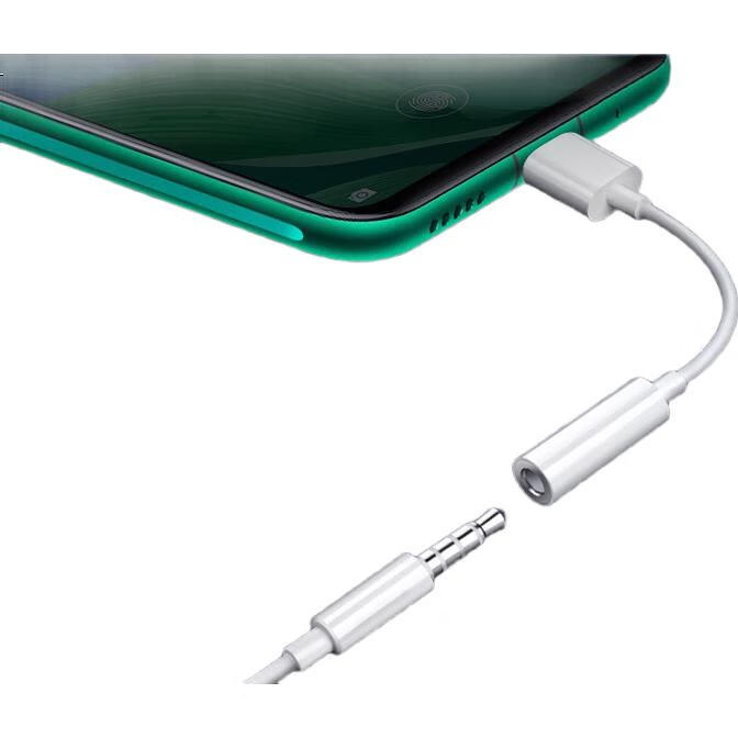 Переходник Trendsetter для наушников Type-C для Huawei P50/40/30/Nova8910Pro, Honor Magic34/80/70/60/X40/X30, белый
