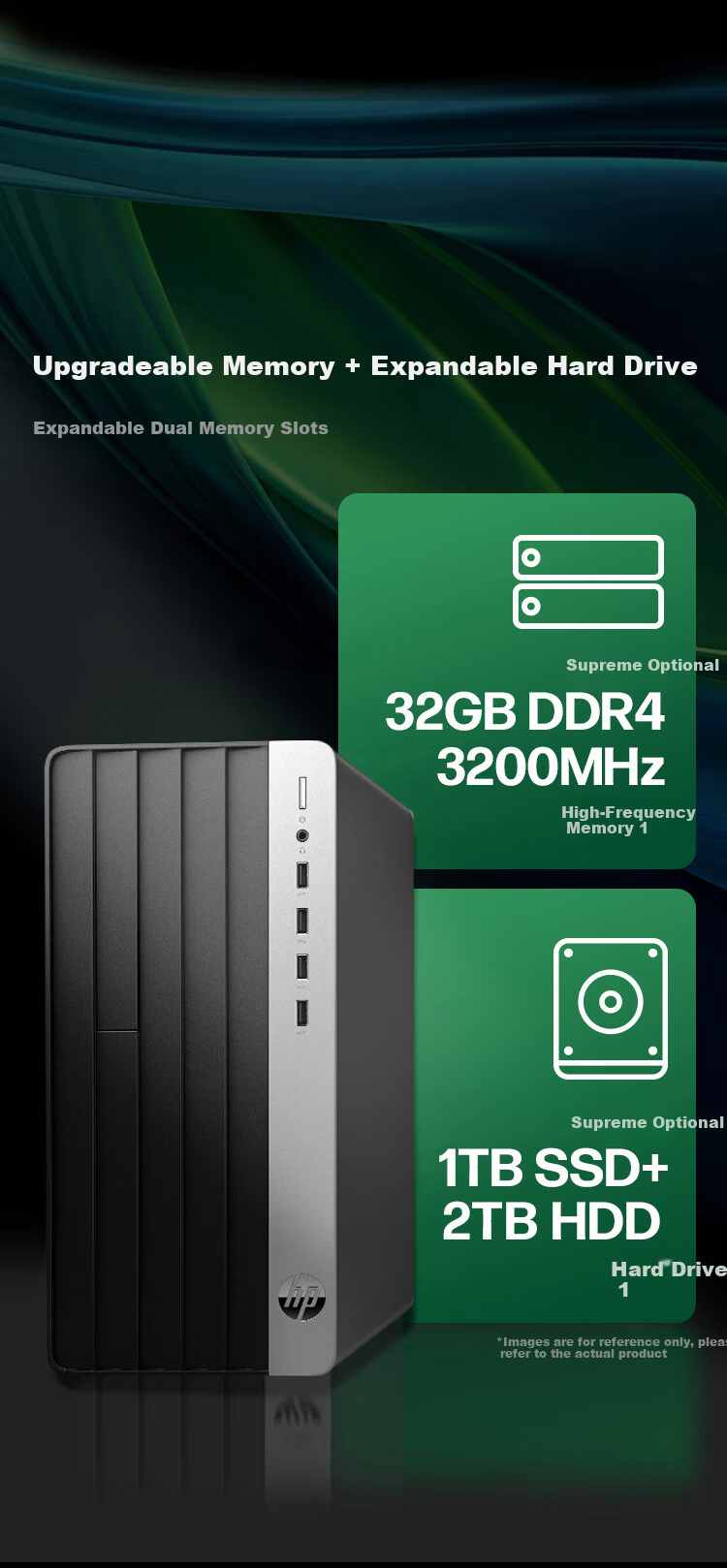 HP Zhan99 High-Performance Desktop Computer (14th Gen I5-14500, 16GB RAM, 1TB Storage, RTX3050 Graphics Card, 500W Power Supply) AI Design Workstation Delta Subsidies 7