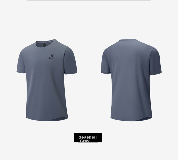 XTEP Men's Sports Short-Sleeve T-Shirt, Summer Quick-Dry Ice Silk Top for Outdoor Training And Students 19