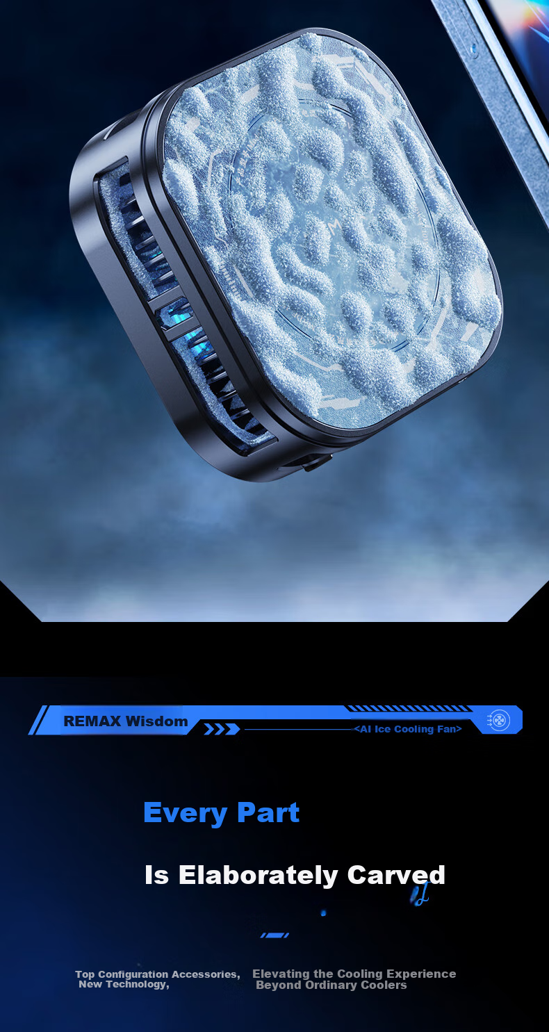 REMAX REMAX Magnetic Phone Cooler, Gaming And Live Streaming Cooling Device, Lightweight at Only 63g, Semiconductor Cooling Back Clip, Suitable for Apple Tablets, Red Magic, IQOO AI 14