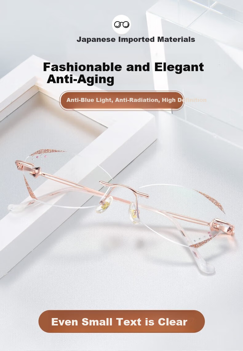 Chuangguo Japanese Imported Reading Glasses for Women, High-Definition Anti-Blue Light Genuine Premium First-Line Brand High-Definition Sold by JD Name Brand 3