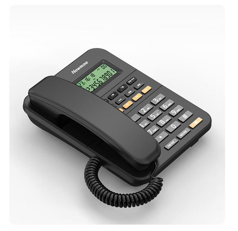 Newman Wireless SIM Card Landline Phone Fixed Line Telecom Mobile Unicom Broadcasting 4G 5G Full Network Standby HD Hands-Free Blacklist HA0008(17) Black 1