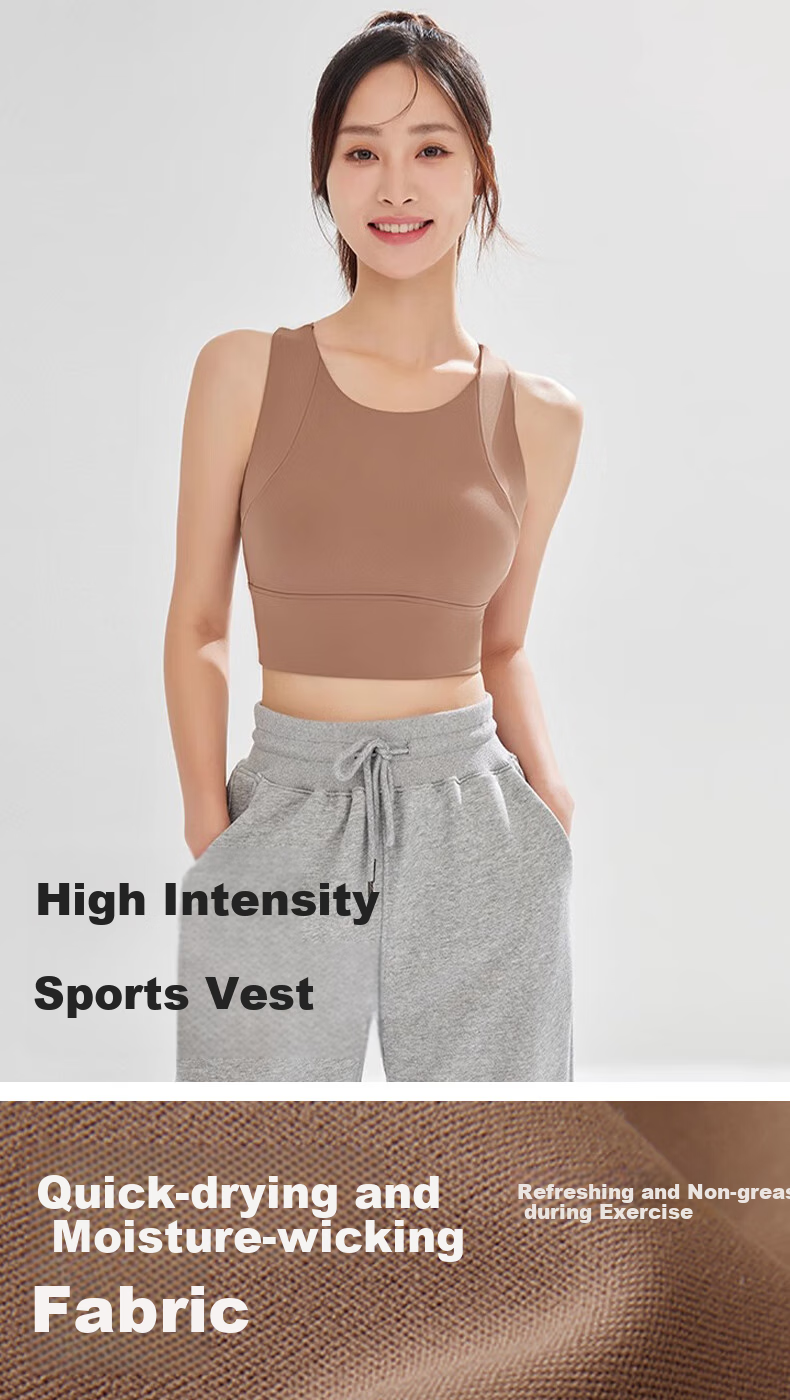 Ziyouxi High-Impact Sports Bra for Women, One-Piece Anti-Shock And Anti-Sagging Yoga Vest, Fitness Training Bra, Suitable for Outer Wear Or Inner Layering 1