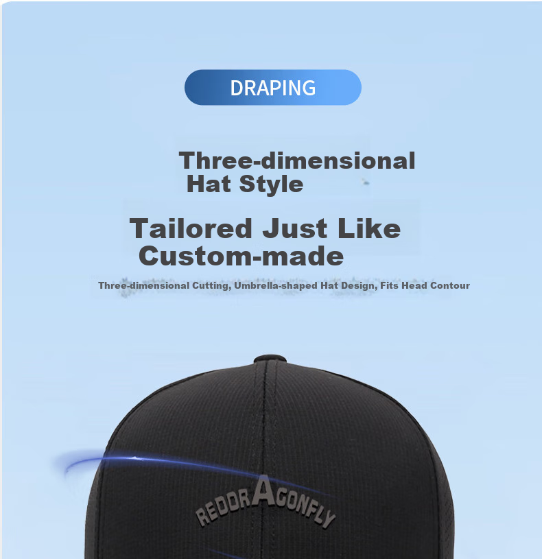 RED DRAGONFLY Baseball Cap for Men And Women, Quick-Dry Sun Protection Hat, Breathable Mesh Fishing Cap for Spring And Summer Outdoor Use 7
