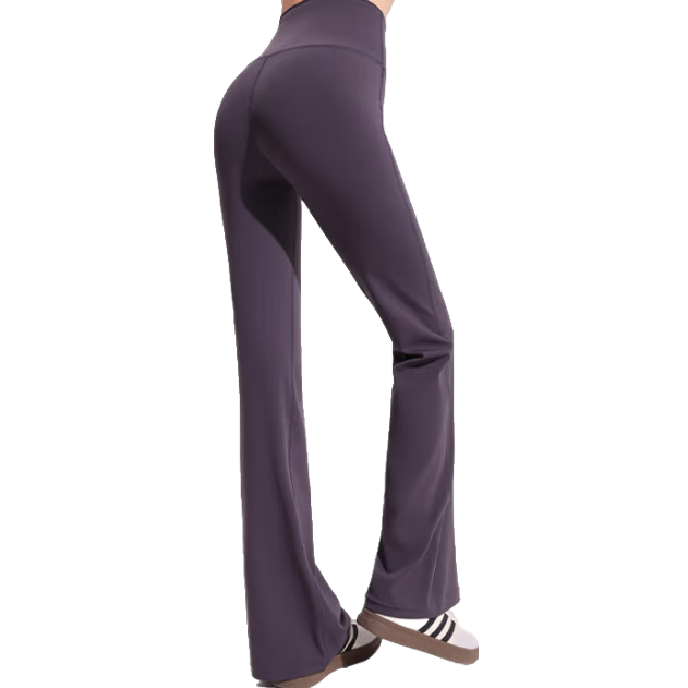 MiiOW Micro Flared Pants, 2026 Spring And Summer Women's New Style Flared Trousers, Tummy Control Leggings, Outer Wear Yoga Fitness Shark Pants, Sun Protection Pants