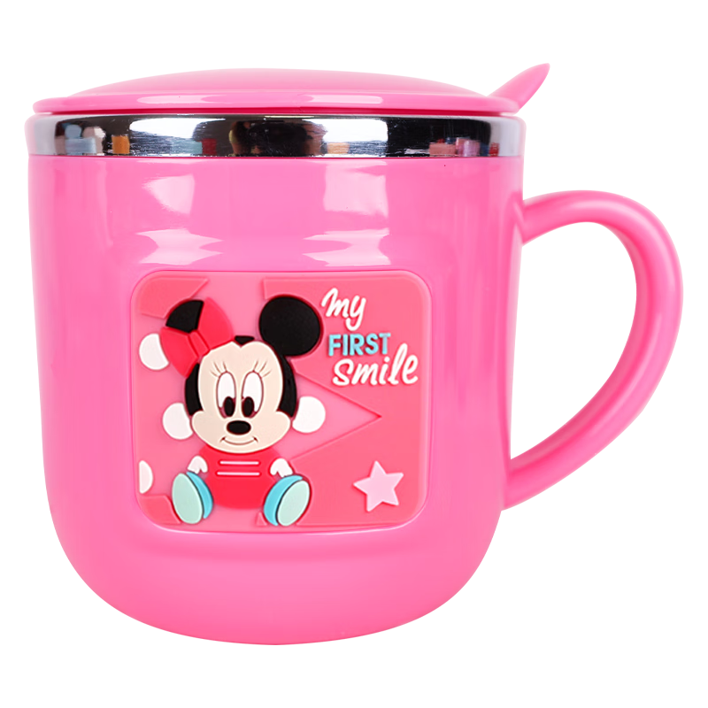 Disney Milk Cup Children's Water Bottle Kindergarten Training Cup with Scale for Drinking Practice, Direct Drinking for Boys And Girls, Home Use MY6020N
