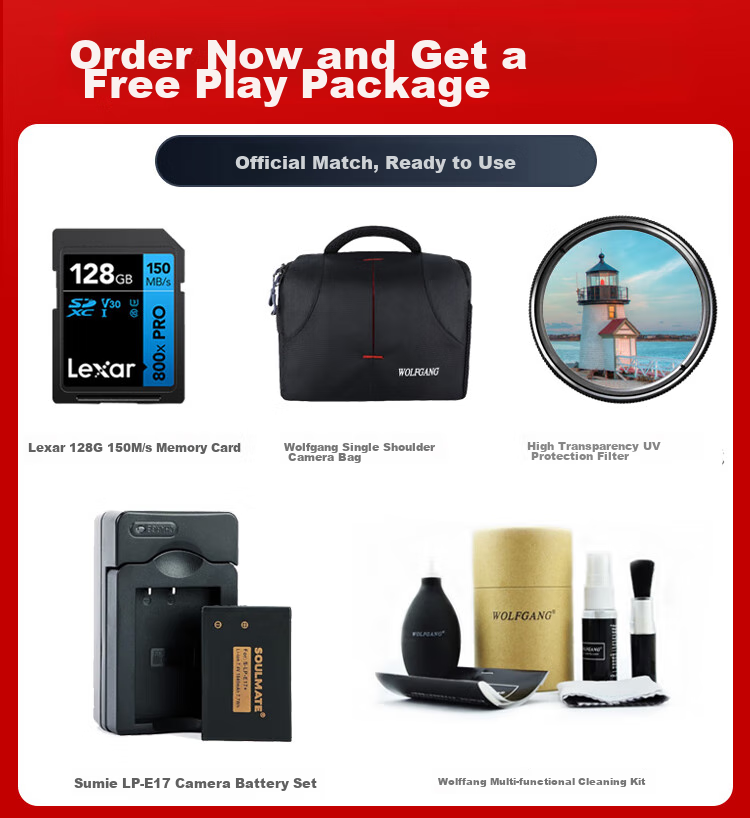 Canon EOS R10 Lightweight High-Performance Mirrorless Camera 4K Vlog Video Live Streaming Home Travel Camera RF-S 18-45mm Lens Kit Travel Fun Package 1