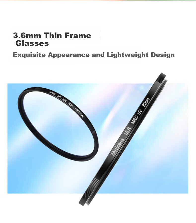 Qigongjiang Ultra-Low Reflection UV Filter, 49mm Filter, ULR MRC UV Double-Sided Multi-Layer Coated Anti-Glare Anti-Flare Protective Filter for DSLR And Mirrorless Camera, Film Lens Protection Filter 9