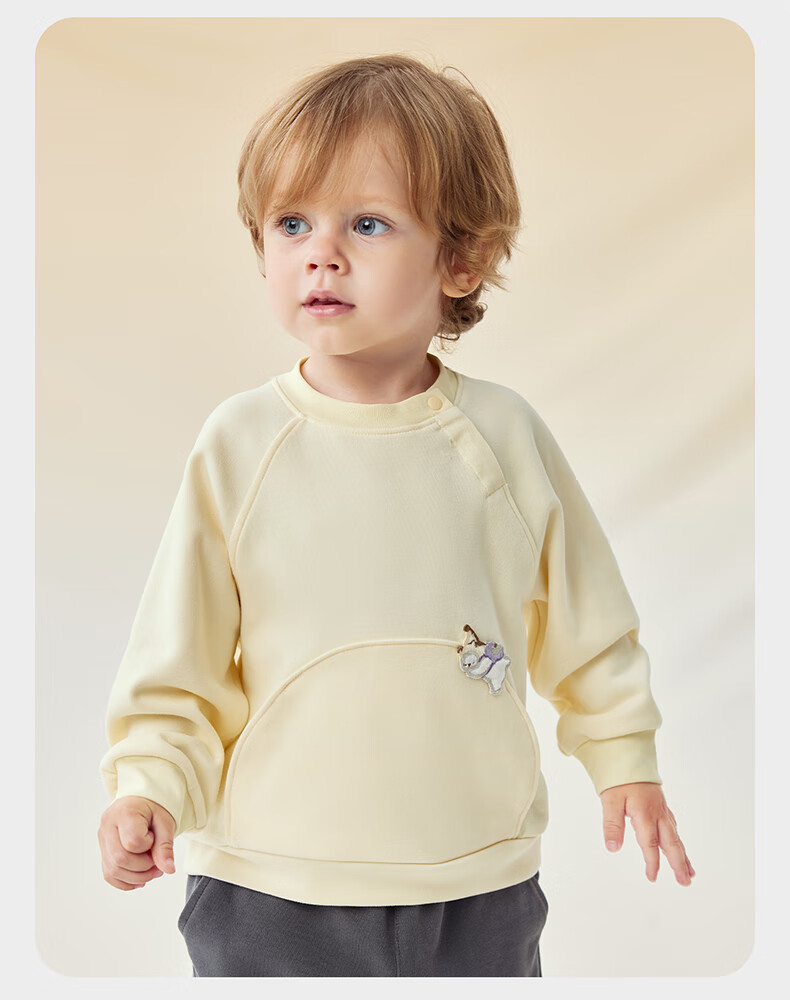 Babycare Camellia Baby Sweatshirt Spring and Autumn Long Sleeve Kids Sports Top Cloud Pink 120 4