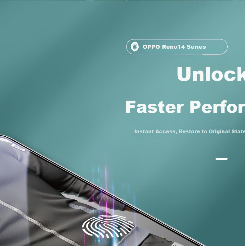 BLUEO Screen Protector for OPPO Reno14, High-Definition Tempered Glass Film, Shatterproof And Wear-Resistant Phone Protective Film 4