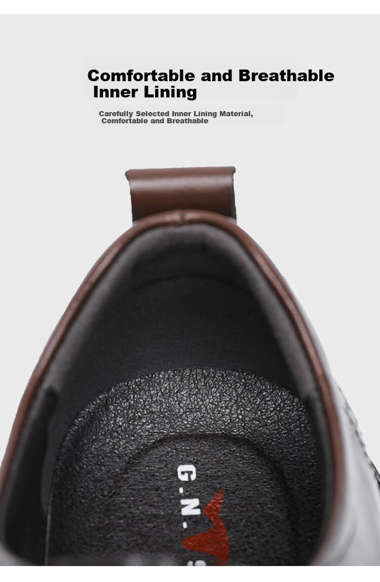 G.N.Shi Jia Men's Leather Shoes, Summer Hollow Breathable Brogue Carved Shoes, British Retro Business Formal Shoes for Me 21