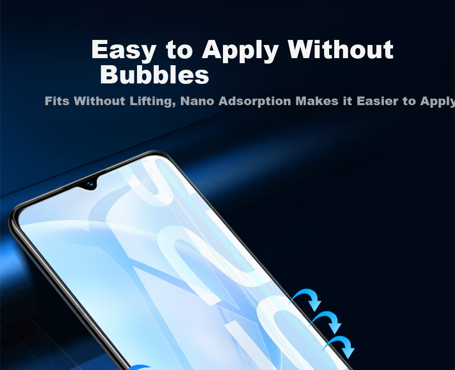 ESCASE [Two-Pack] Vivox70 Pro Phone Screen Protector Hydrogel Film Soft Full Coverage Curved Protective Clear Transparent Front Film - with Application Tool 11