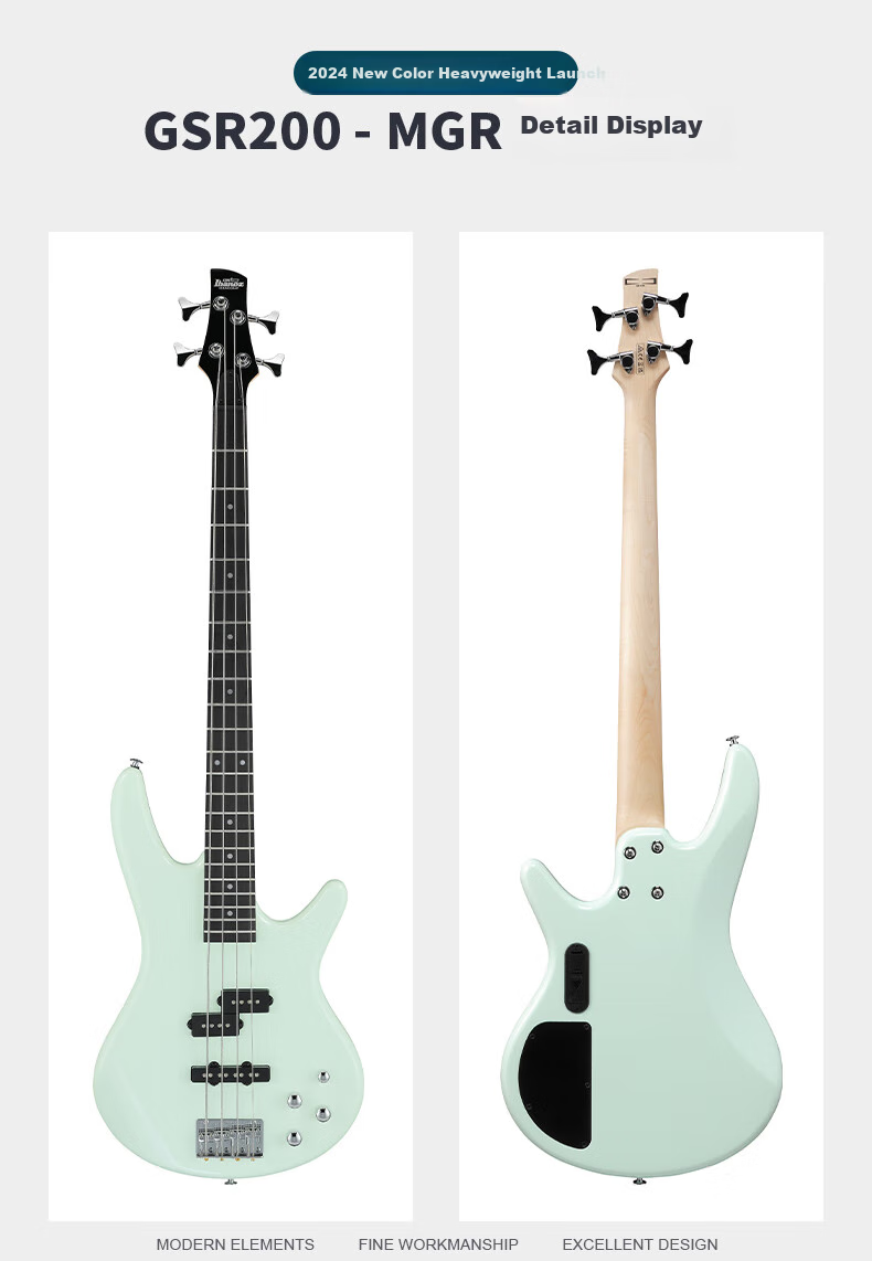 IBANEZ GSR200 Electric Bass Guitar for Students And Beginners, Entry-Level Performance Instrument, Sky Blue Color 16