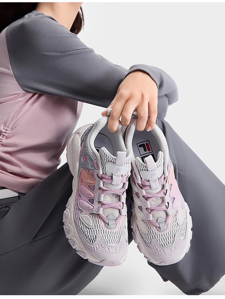 FILA Mushroom Sneakers Modern Sports Shoes Women's Autumn Winter Thick Sole Casual Dad Shoes 38