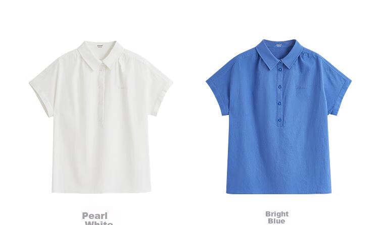 INMAN Linen Simple Commuter Shirt, Summer Women's Wear, Versatile French Style Loose Slimming Short-Sleeve Blouse, Pearl White, S 16