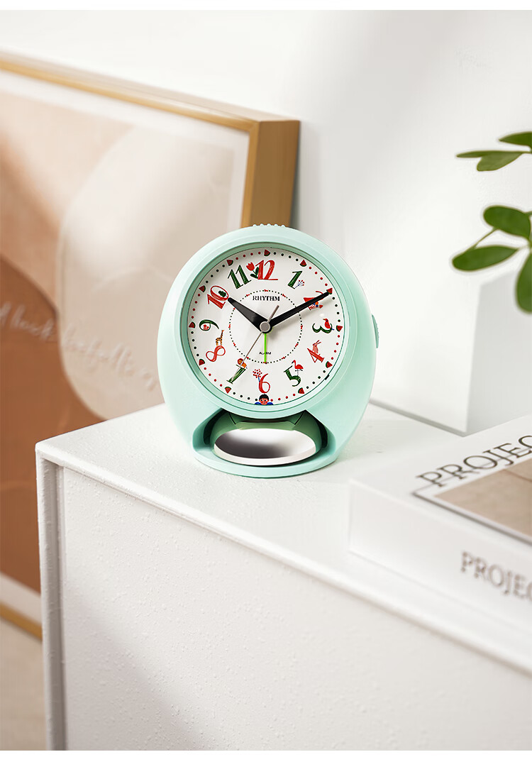 RHYTHM High School, Middle School And Elementary Student-Specific New Silent Night Light Cute Alarm Clock for Children Boys Simple Practical Wake-Up Device Powerful Alarm Clock Mid-Autumn Festival Gift 5