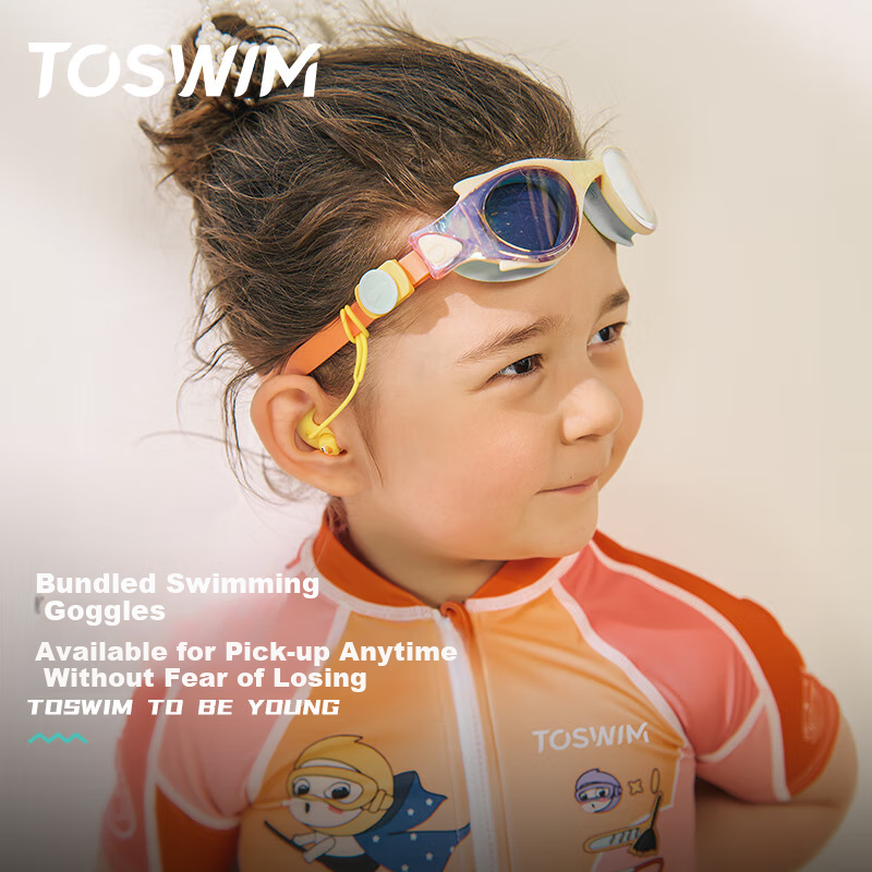 Удобные водонепроницаемые беруши TOSWIM для плавания, подходят для ушных каналов, для купания и детей, герой с крутыми очками