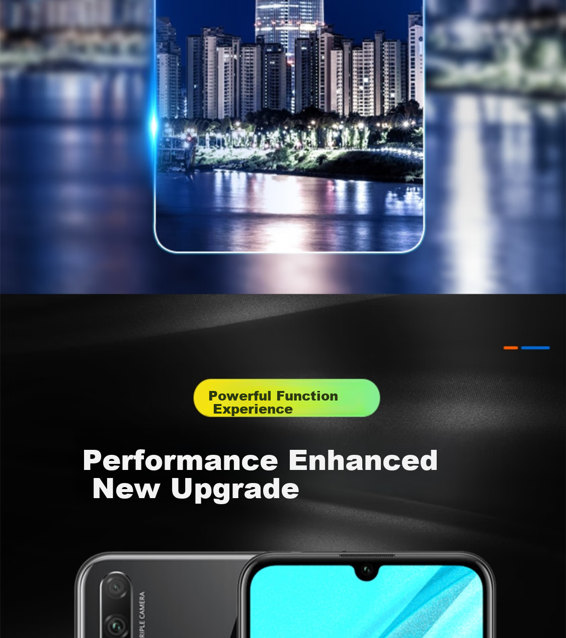 ESCASE Tempered Glass Screen Protector for Huawei Enjoy 80, Full Coverage Ultra-Thin HD Anti-Drop Shatterproof Anti-Fingerprint Protective Film for Enjoy 80 Smartphone 2