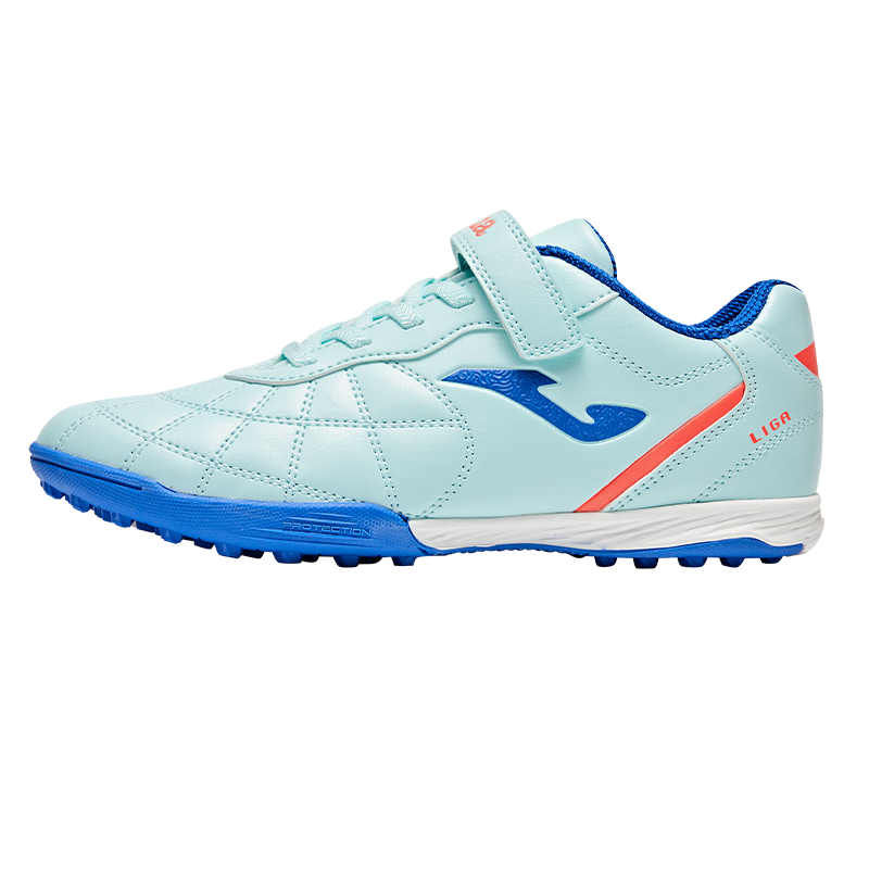 JOMA 2025 New Kids Soccer Shoes TF Turf Studs Youth Primary School Training Shoes Light Blue/Blue 38