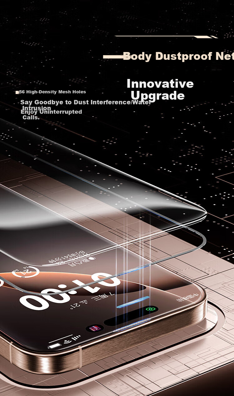 BASEUS [AR Anti-Glare] Tempered Glass Screen Protector for IPhone 17/16 Pro, AR Enhanced Full Coverage HD Clear Dust-Free Protective Film, 2-Pack 19
