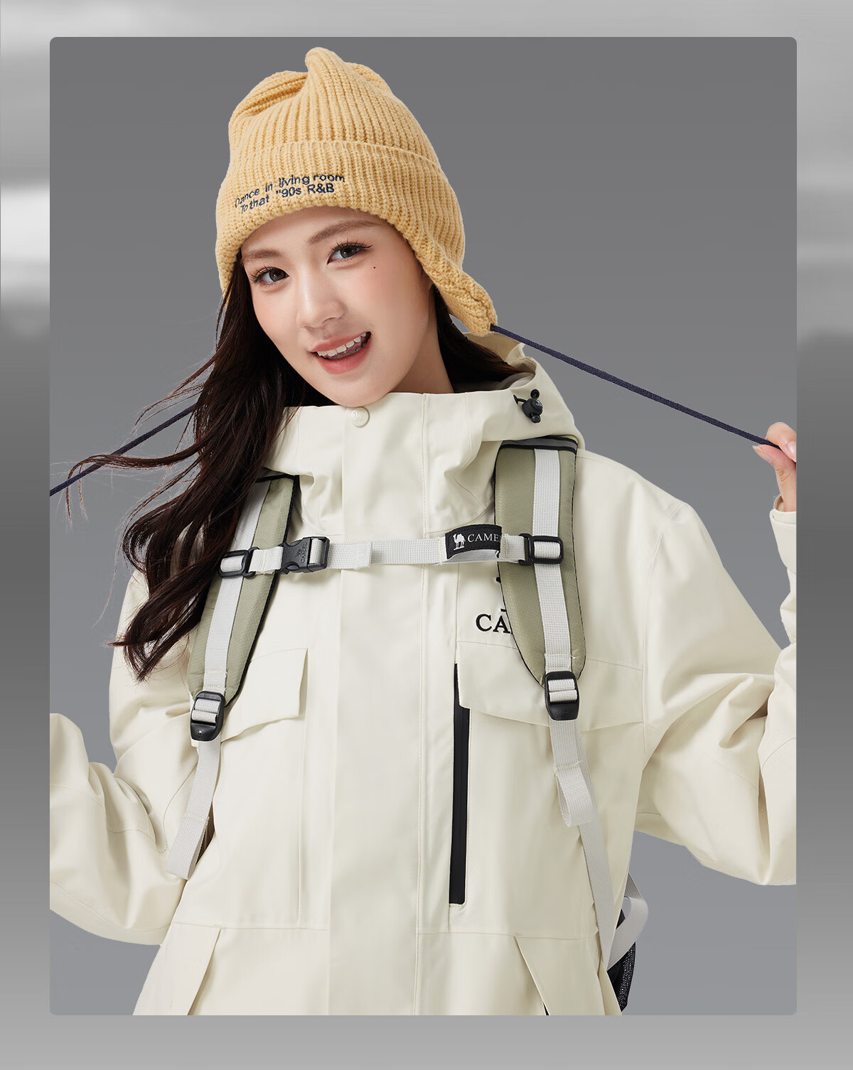 CAMEL Outdoor 3-in-1 Detachable Waterproof Cold-Resistant Mountaineering Jacket O611 for Men and Women 2