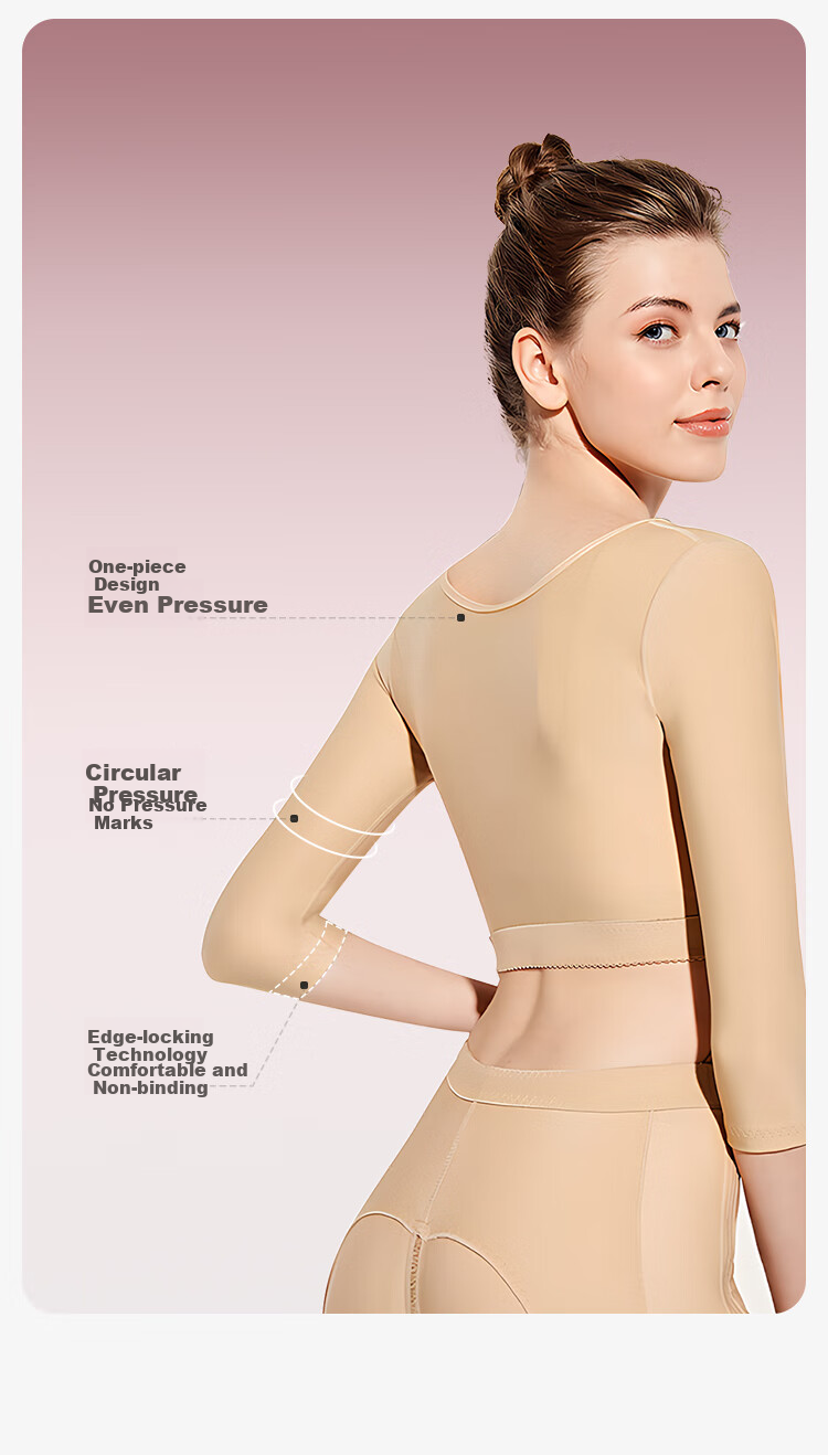 Livex Arm Lifting Post-Surgery Recovery Shaping Garment, Fat-Reducing And Shaping Clothing for Women, Side Support for Breast And Chest, Body-Shaping Underwear, Shoulder And Arm Sleeves 9