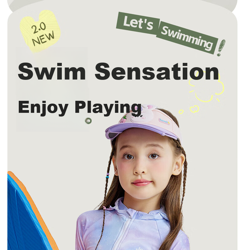 Jeep Children's Swimsuit, Two-Piece Conservative Style for Girls, Suitable for Older Children, for Beach Vacation And Hot Springs, Sun Protection Swimwear, Dream Green, Size 150 2