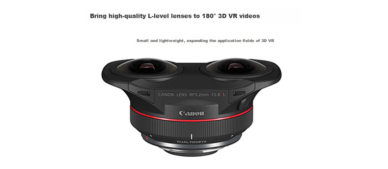 Canon RF5.2mm F2.8 L DUAL FISHEYE Dual Fish-Eye Lens, R8 R50 R7 R10 R5 R62 R Series Lenses 14