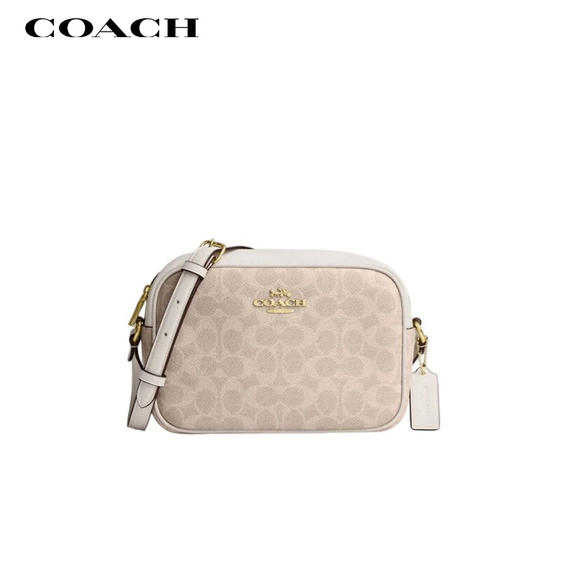 COACH [Brand Direct Supply] Women's JAMIE Small Shoulder Crossbody Camera Bag, Color Block CZ186, New Year Gift