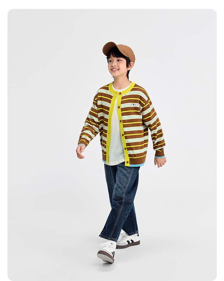Balabala Balaone Kids Cardigan Boys 2025 Autumn Sweater Girls Knitwear 208325103203 7