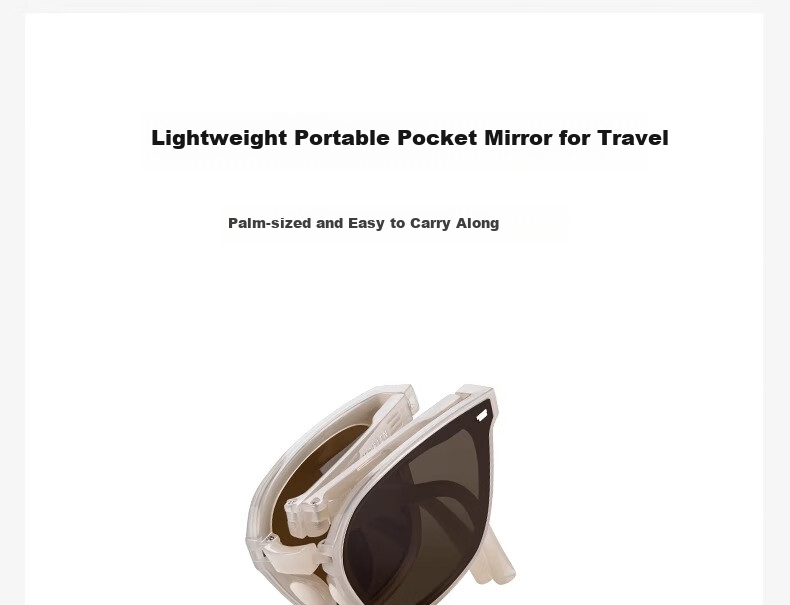 HORIEN Milk Tea Color Sunglasses Make Face Look Smaller, UV Protection, Summer Folding Sunglasses for Men And Women, Driving Sun Protection, High-End Large Frame Glasses 10