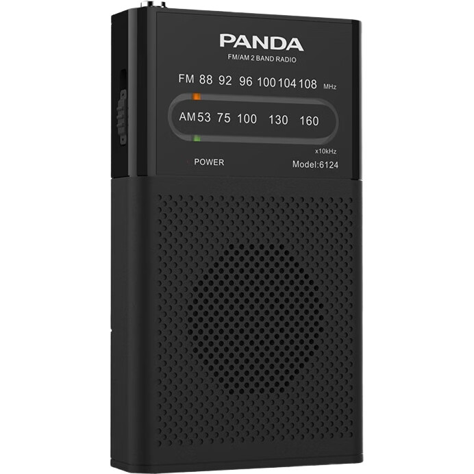 Портативное радио Panda 6124 с двумя диапазонами, карманный FM-тюнер для пожилых людей, компактный транзисторный приемник