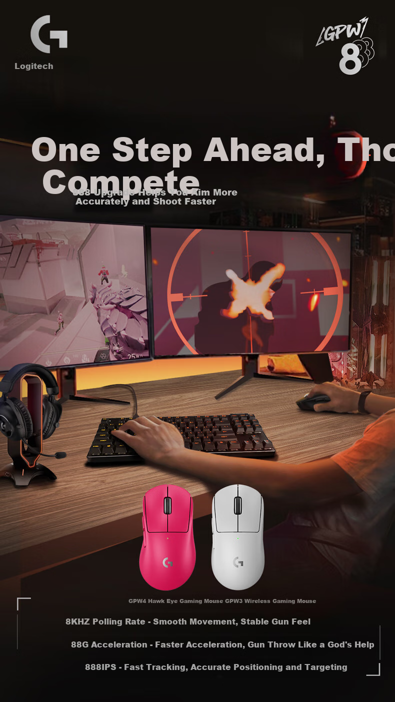 G GPW4 Zhuque Wireless Gaming Mouse, Fourth Generation Ergonomic Lightweight Mechanical E-Sports Macro GPW4 White-Zhuque Gift Box, Self-Operated One's Member Exclusive Editio 1