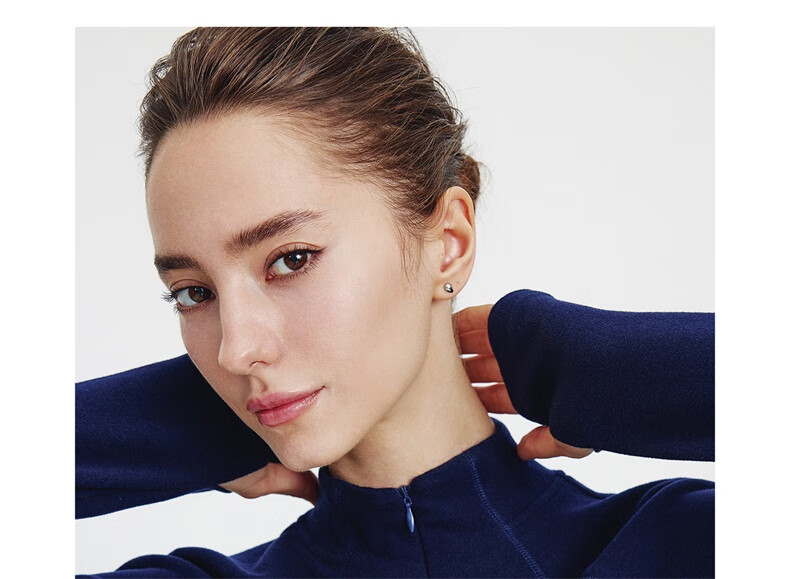 Navikail Italy Small Sailboat Women's Half-Open Collar Long Sleeve Slim Fit Warm Base Layer Skin Jacket 2335045501 Blue M 10
