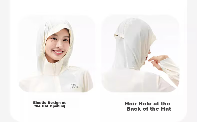 CAMEL Outdoor Original Yarn Sun Protection Jacket Cloud Feel Slim Breathable Sun Protection Coat A25BATG111 S 9